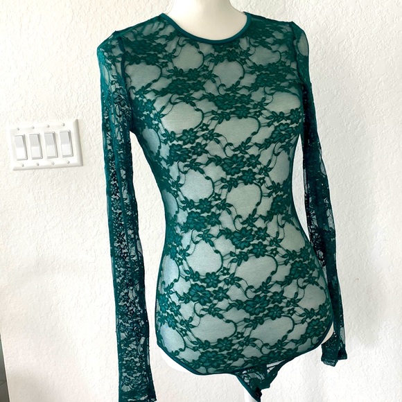 Beautiful Midnight Green bodysuit - Picture 2 of 7